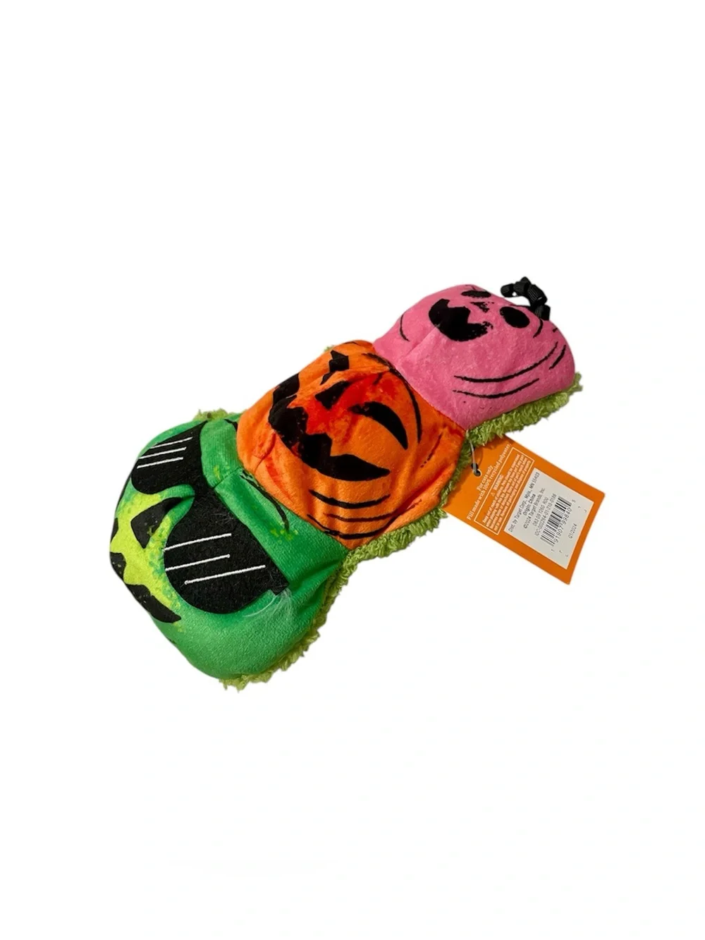 Hyde and EEK! Halloween Retro Stacked Pumpkins Kicker Plush Cat Toy